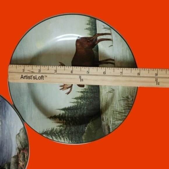 Sakura northwoods stoneware salad dessert plates set of 3 - Picture 8 of 8